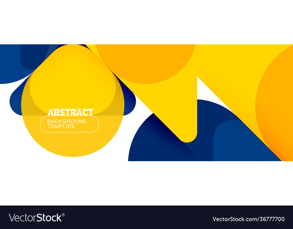 Modern geometric round shapes and dynamic lines vector image Modern geometric round shapes and dynamic lines
