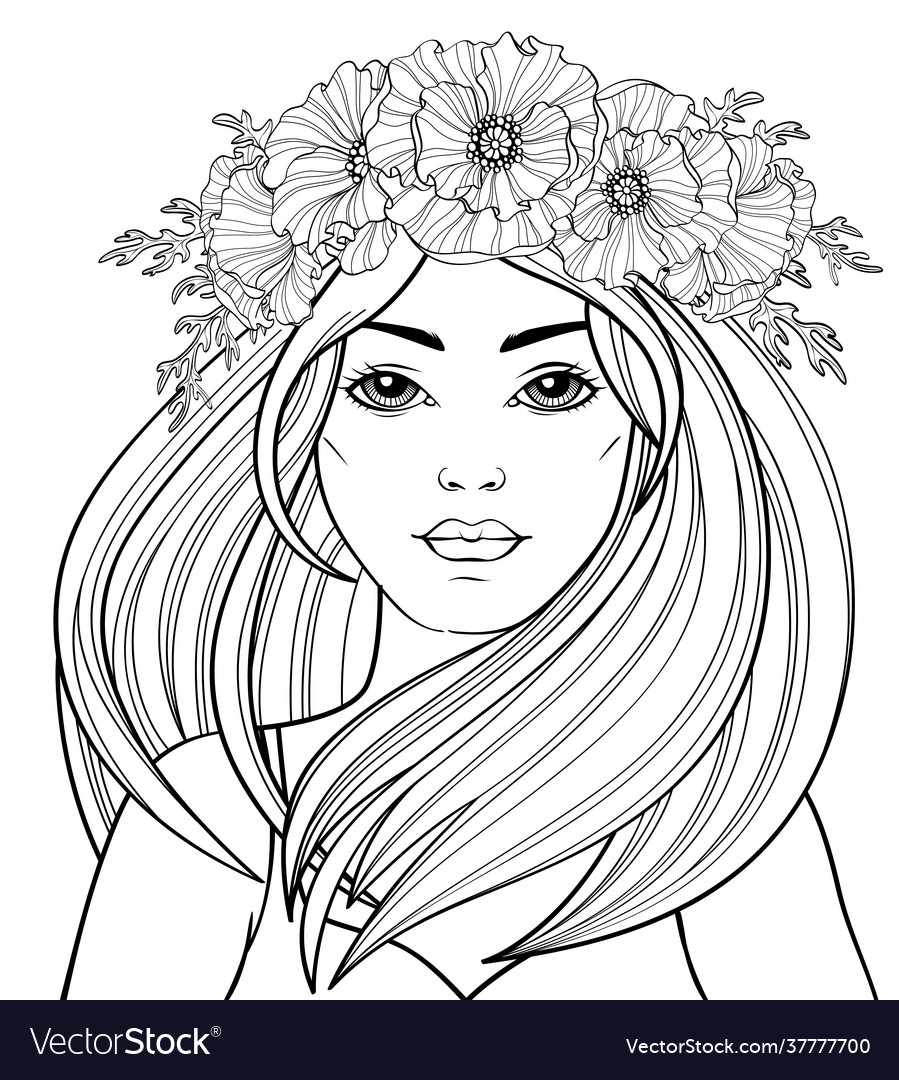 Poppy Wreath Girl