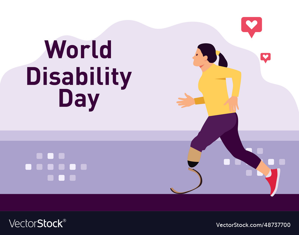 Poster of international disability day Royalty Free Vector