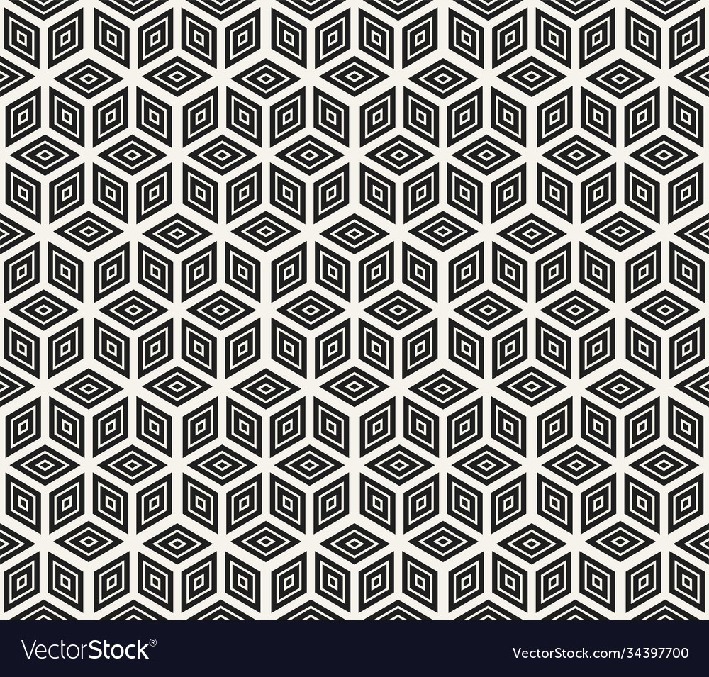 Seamless pattern repeating geometric