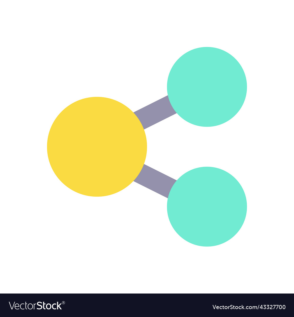 Share flat color ui icon