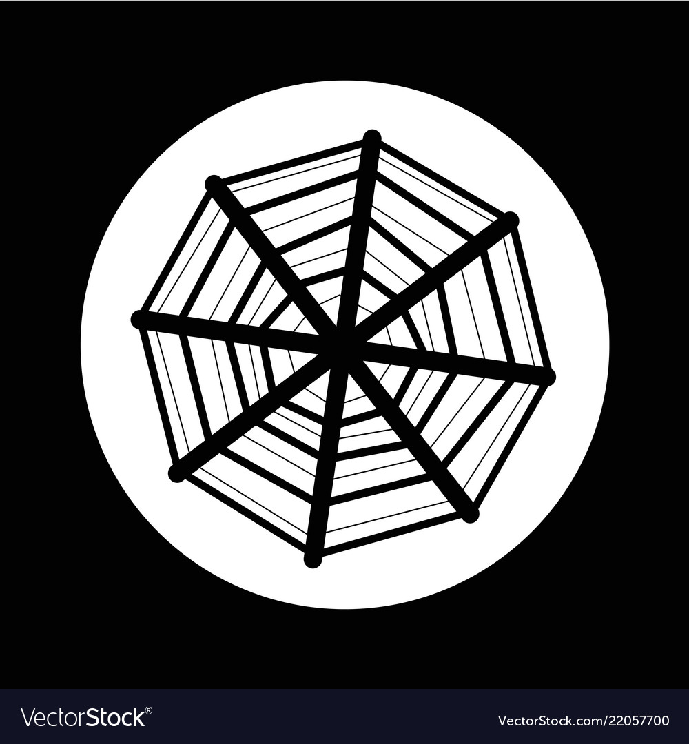 Web net spiderweb icon design