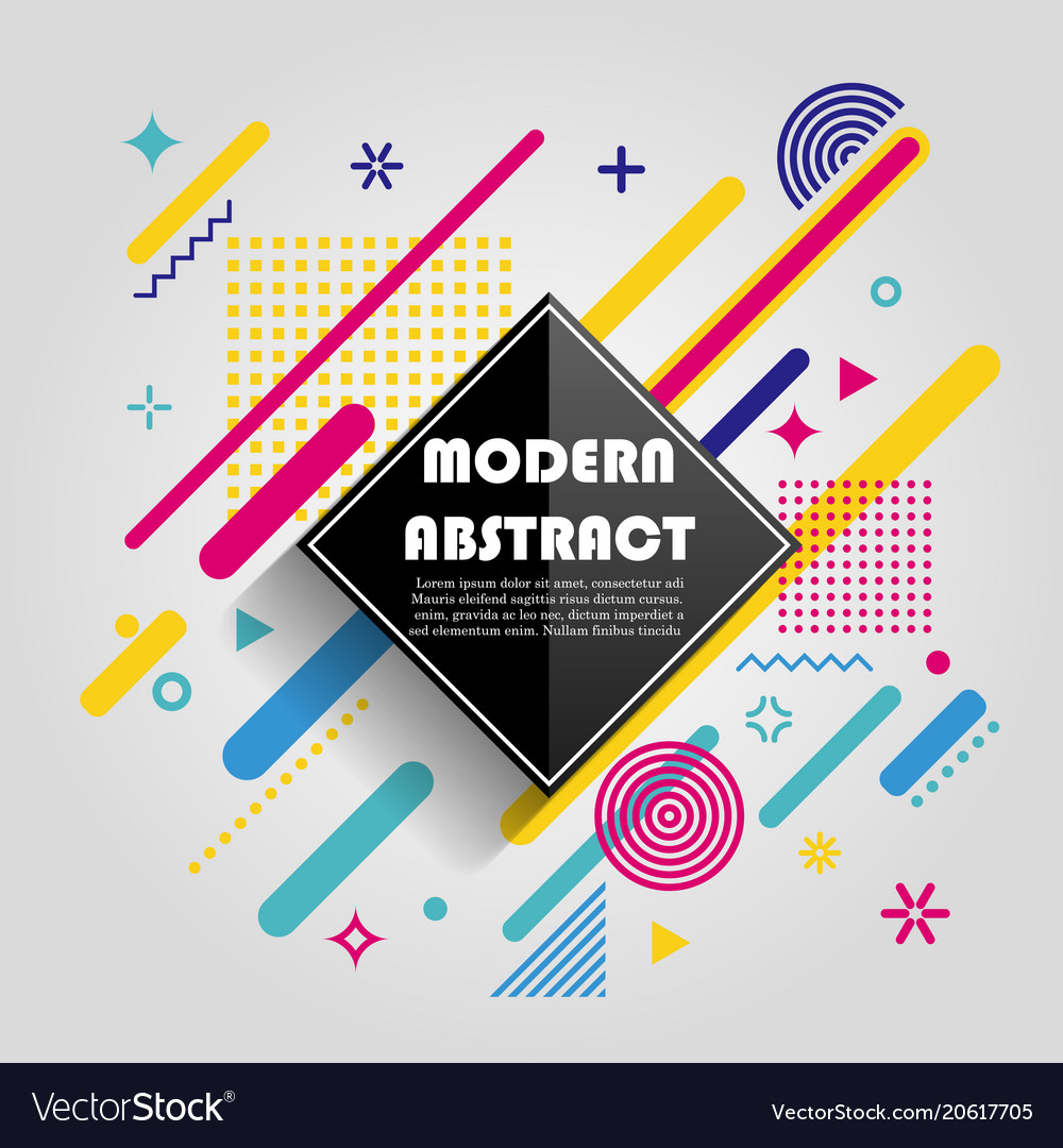 Abstract colorful geometric pattern design Vector Image Abstract colorful geometric pattern design