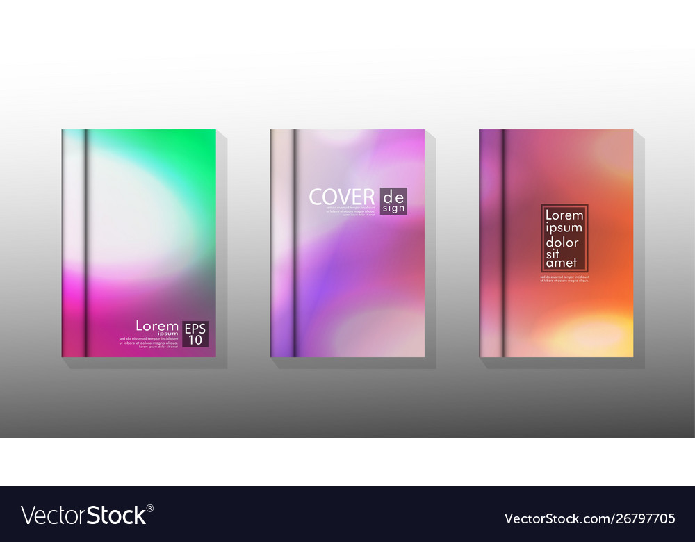 Collection book cover backgrounds Royalty Free Vector Image