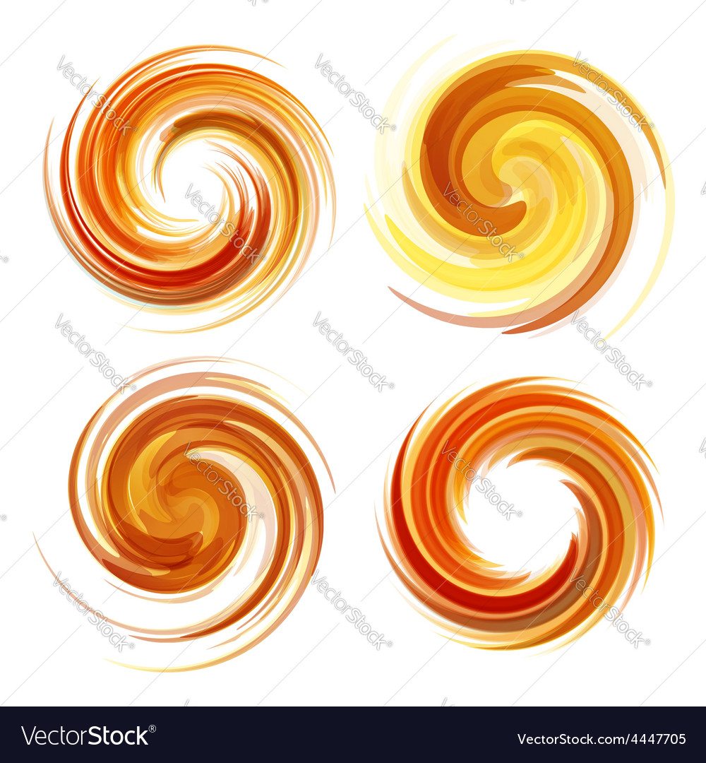 Colorful abstract icon set dynamic flow