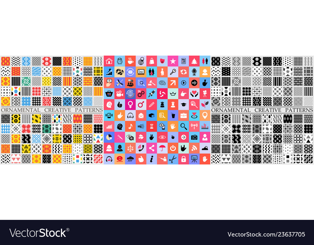 Digital color geometric universal patterns