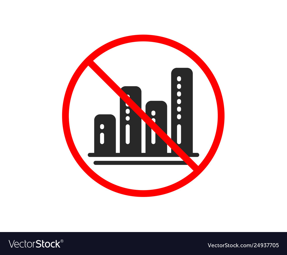 Graph icon column chart sign