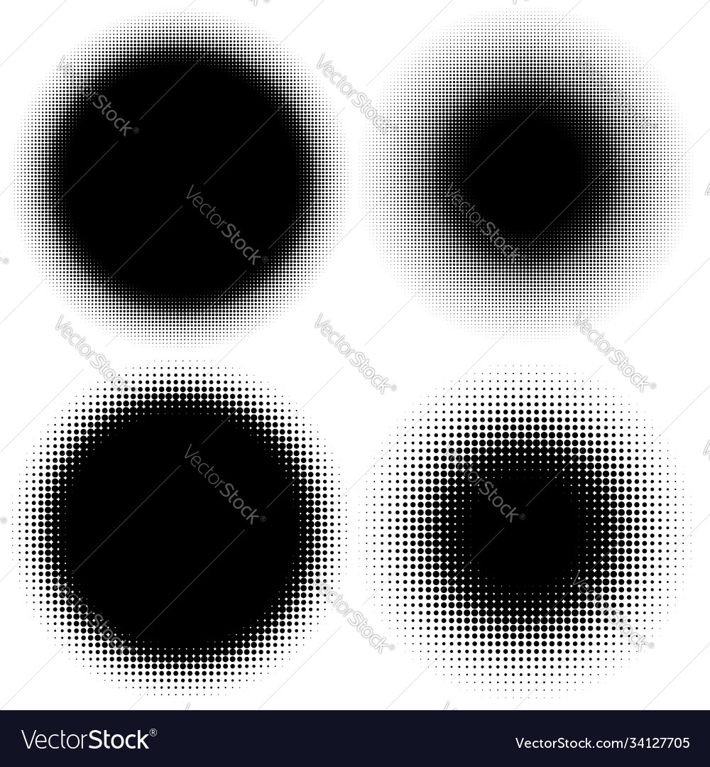 Halftone pattern texture circles dots screentone Vector Image Halftone pattern texture circles dots screentone