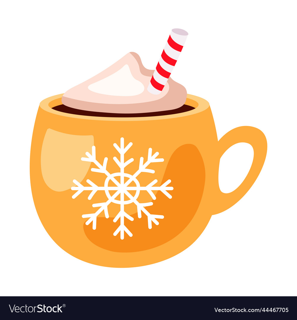 Hot Cocoa with Snowflake