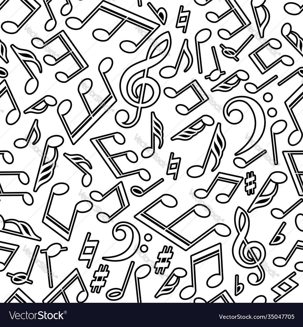 Musical pattern with notes