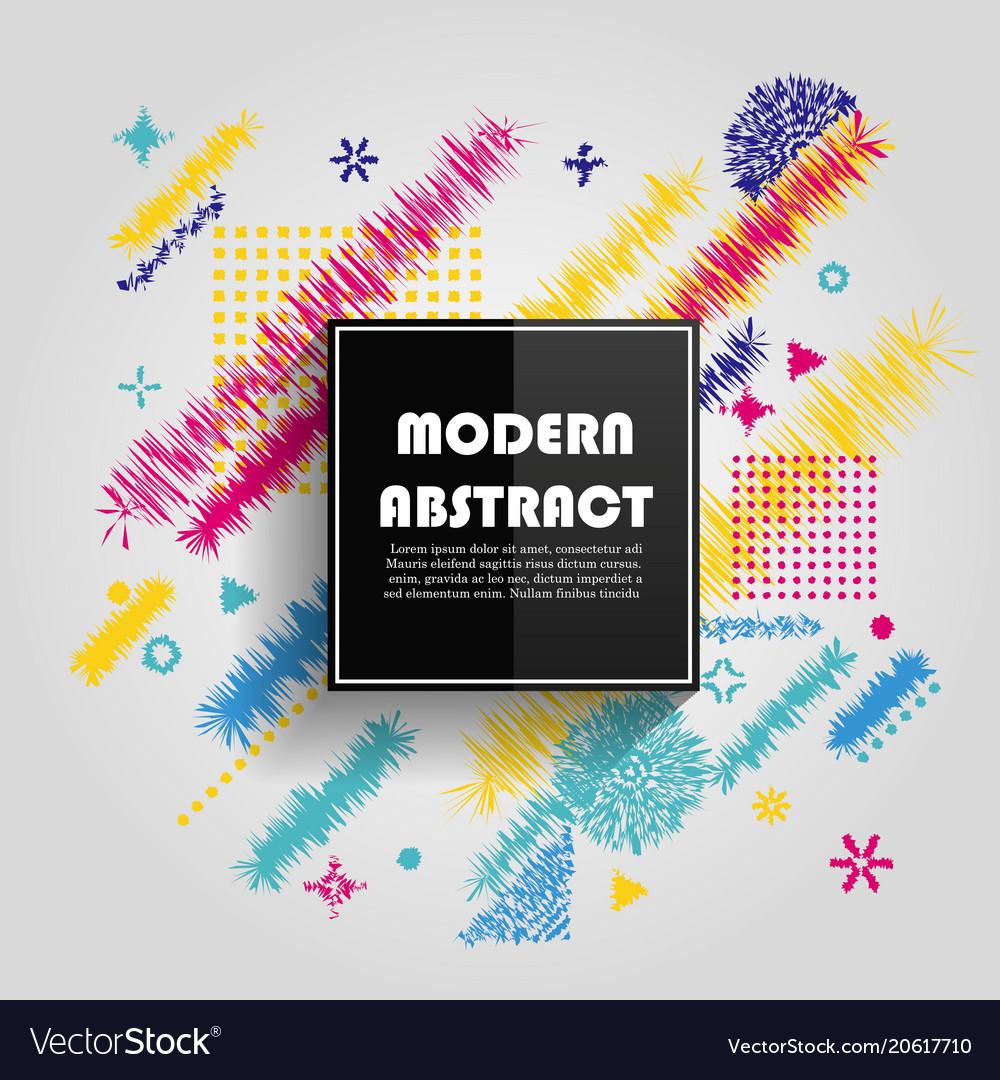 Abstract colorful geometric pattern design vector image Abstract colorful geometric pattern design