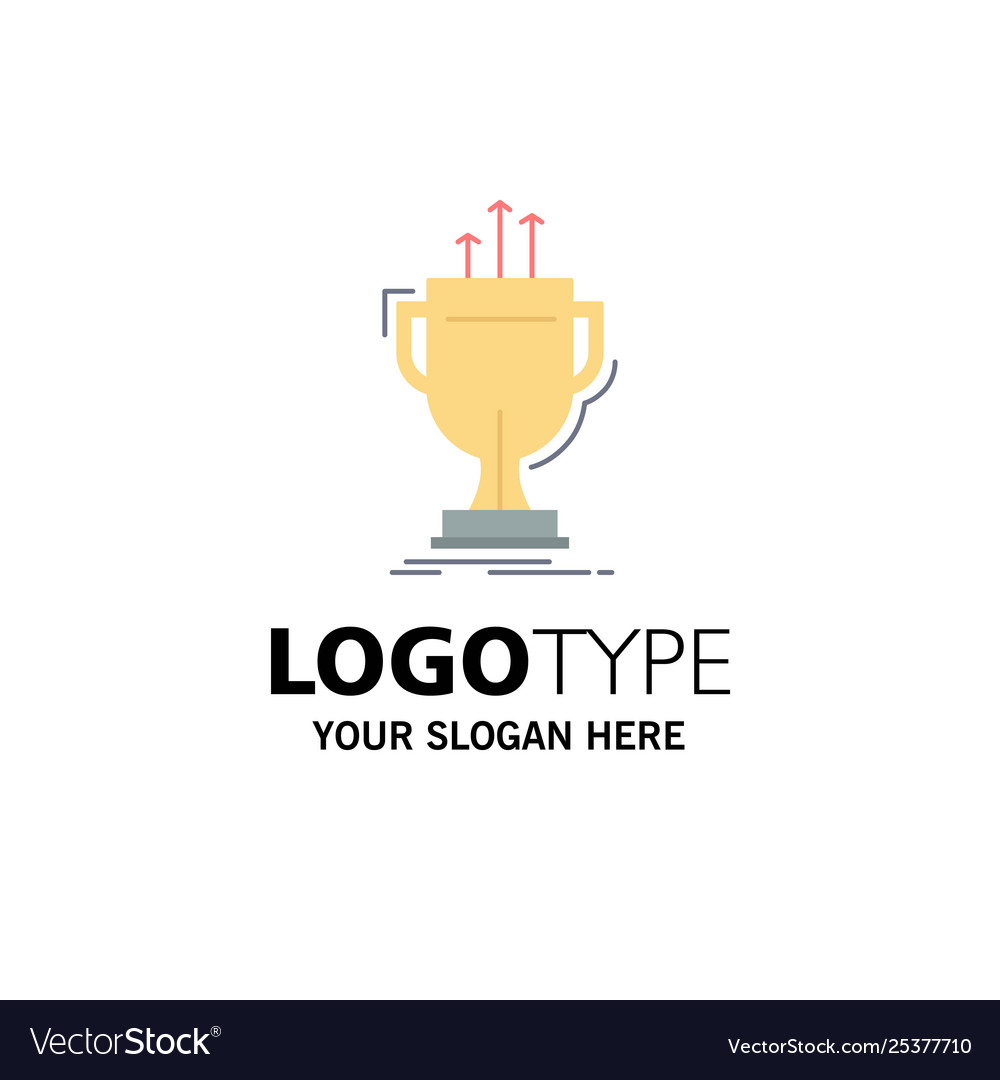 Award competitive cup edge prize flat color icon