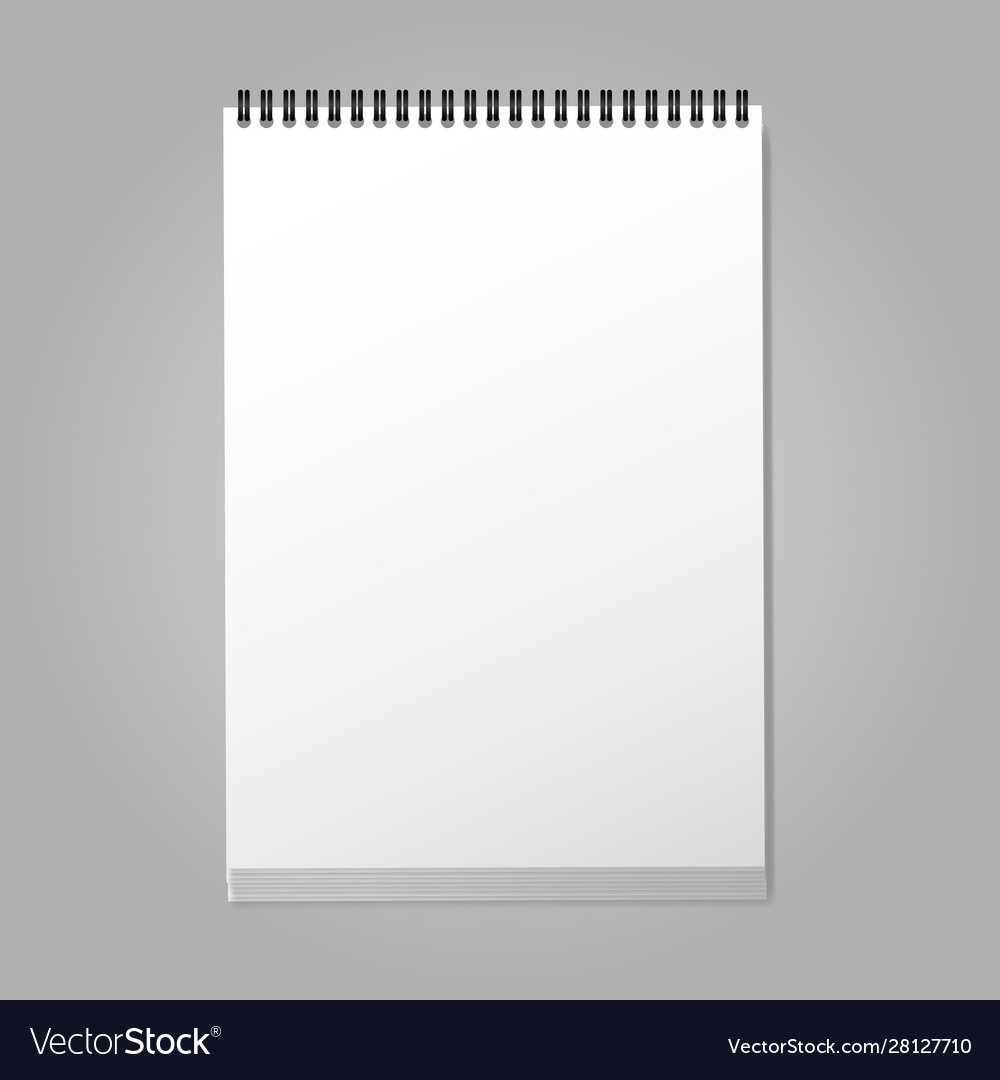 Closed notebook a4 vector image Closed notebook a4