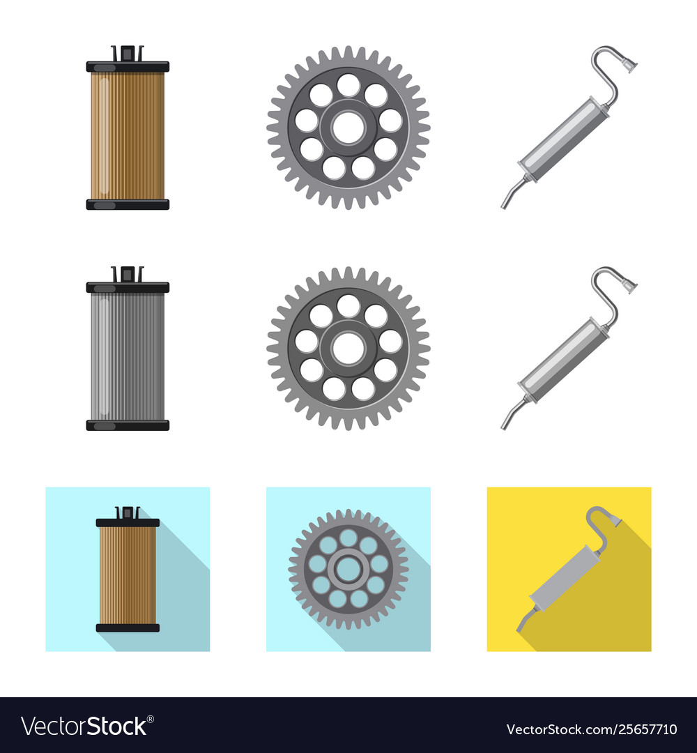 Design auto and part logo collection vector image Design auto and part logo collection