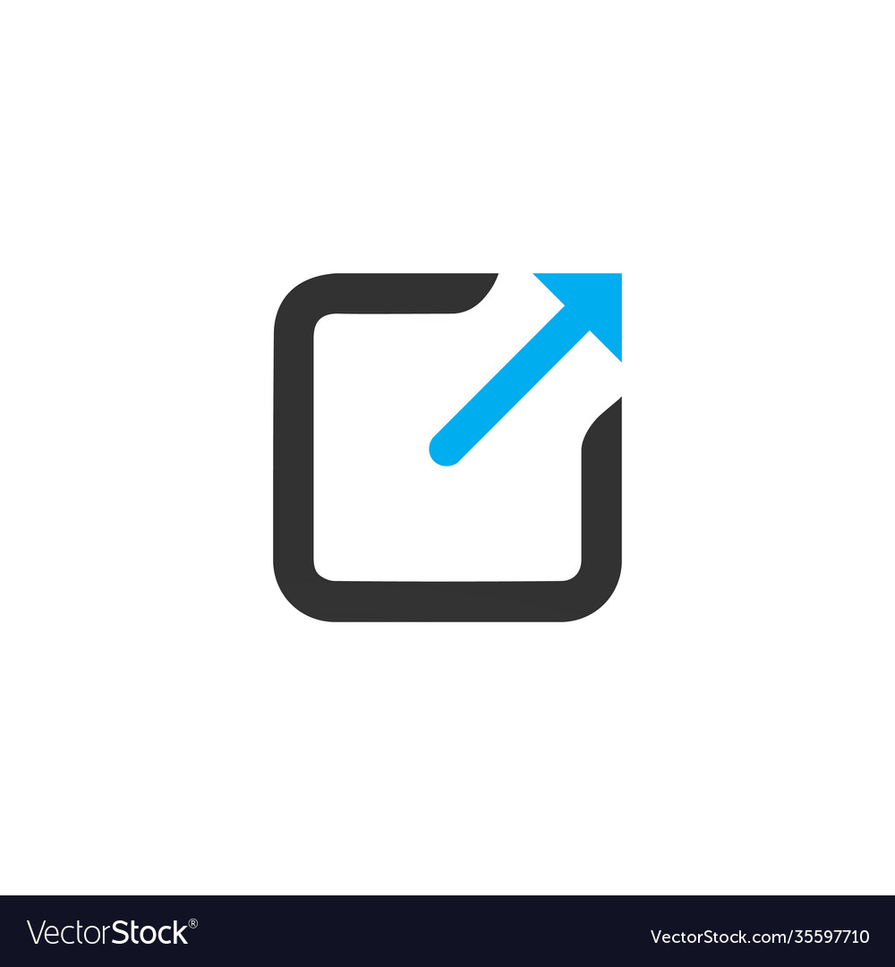 External link icon with arrow and box open in new