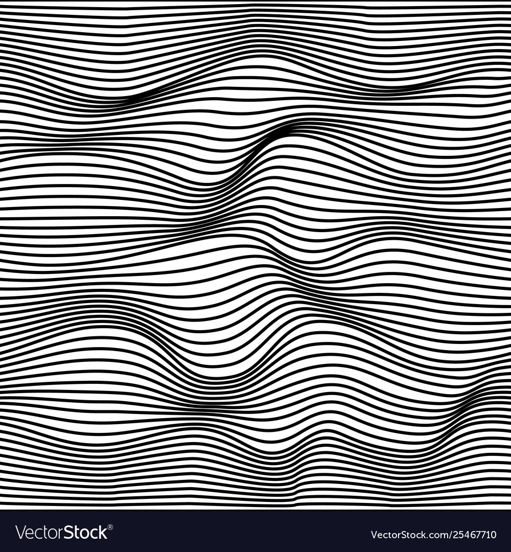Geometric wavy pattern Vector Image Geometric wavy pattern