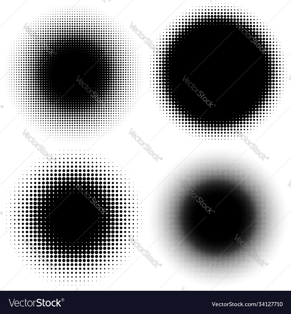 Halftone pattern texture circles dots screentone Vector Image Halftone pattern texture circles dots screentone