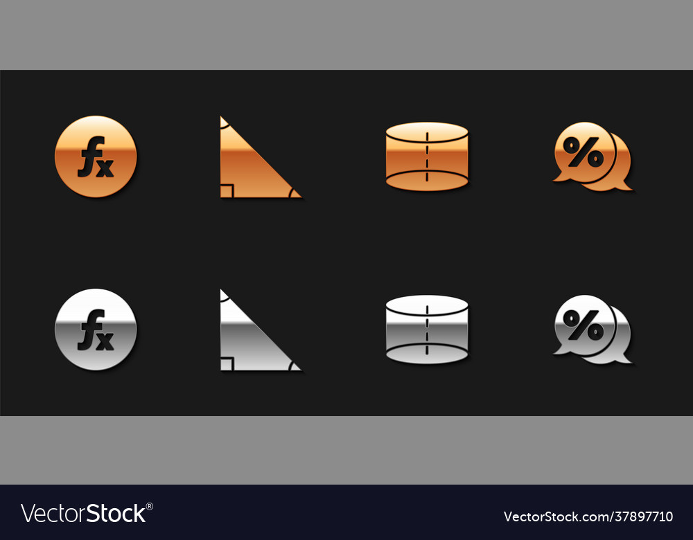 Set function mathematical symbol triangle vector image Set function mathematical symbol triangle