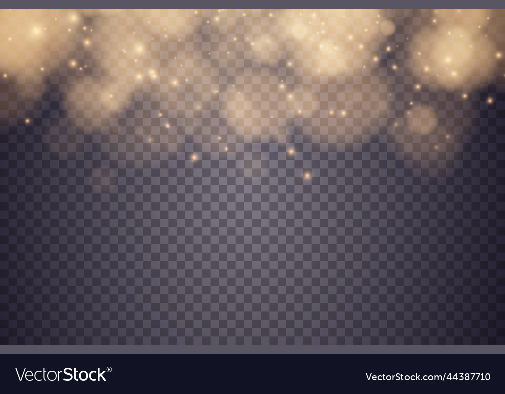 Shining bokeh isolated on transparent background Vector Image Shining bokeh isolated on transparent background