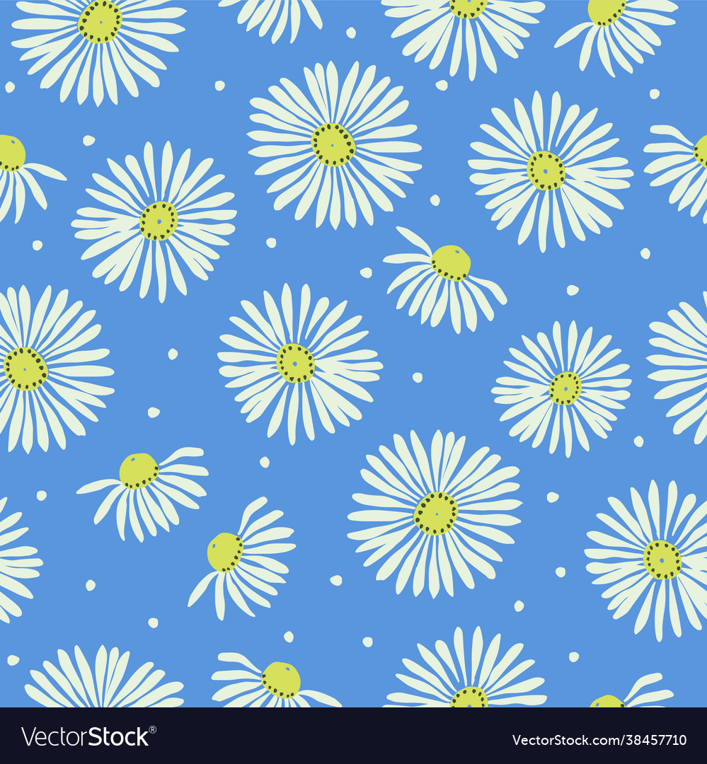 White cosmos flower pattern