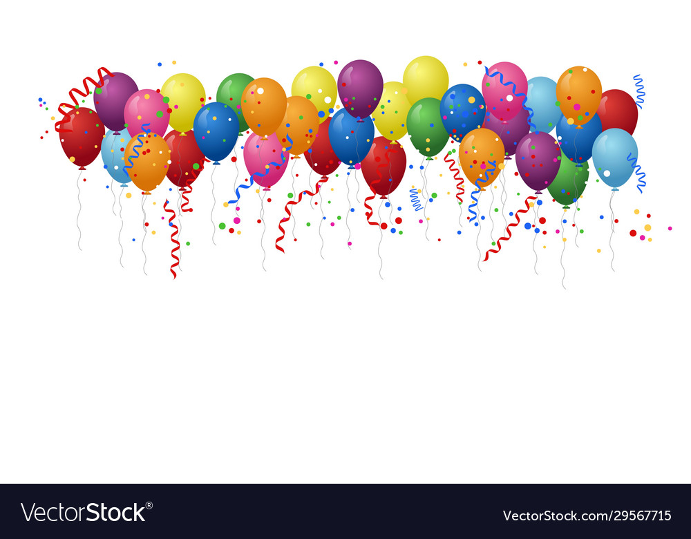 Balloons background birthday concept Royalty Free Vector