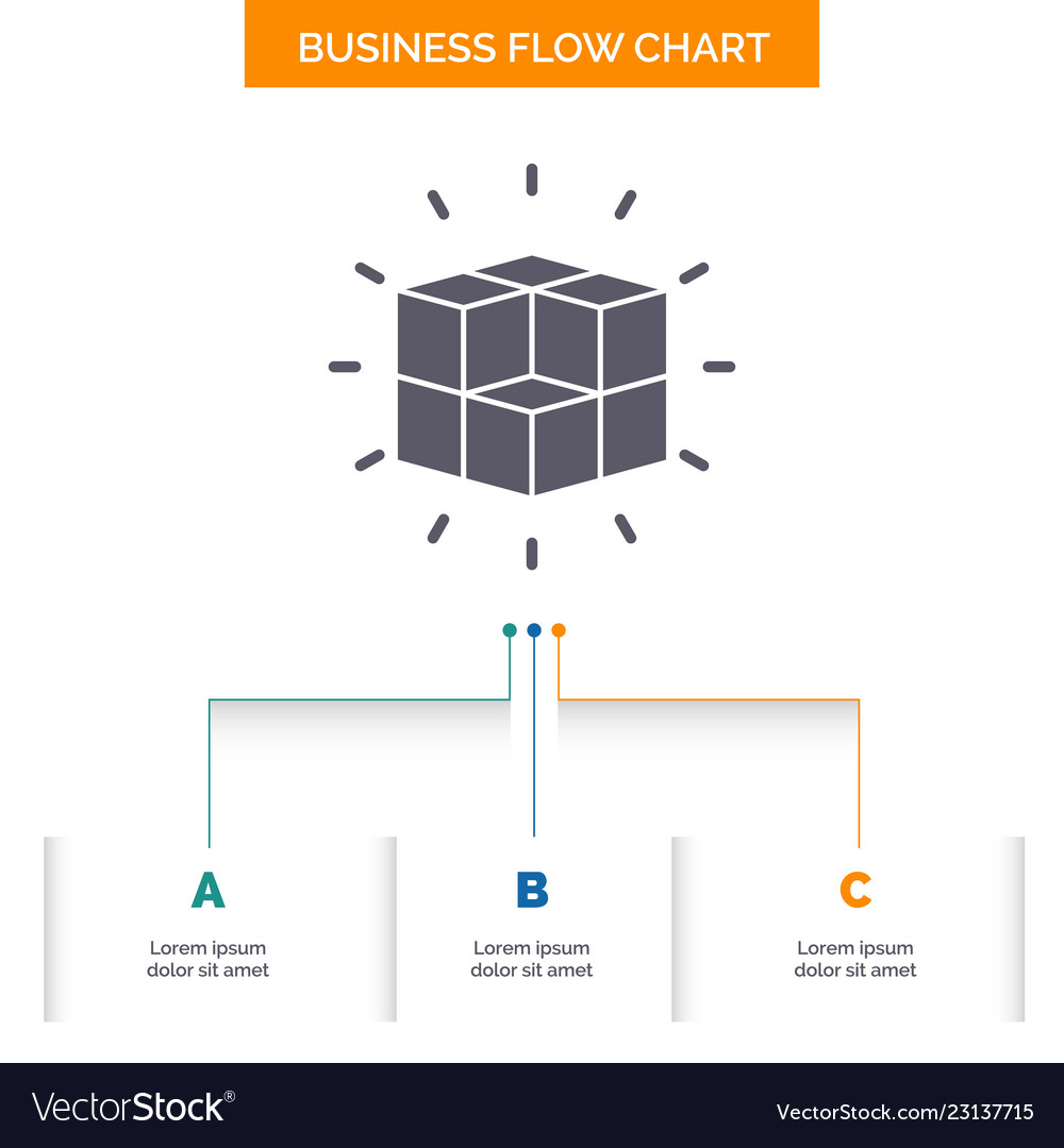 Box labyrinth puzzle solution cube business flow Vector Image Box labyrinth puzzle solution cube business flow