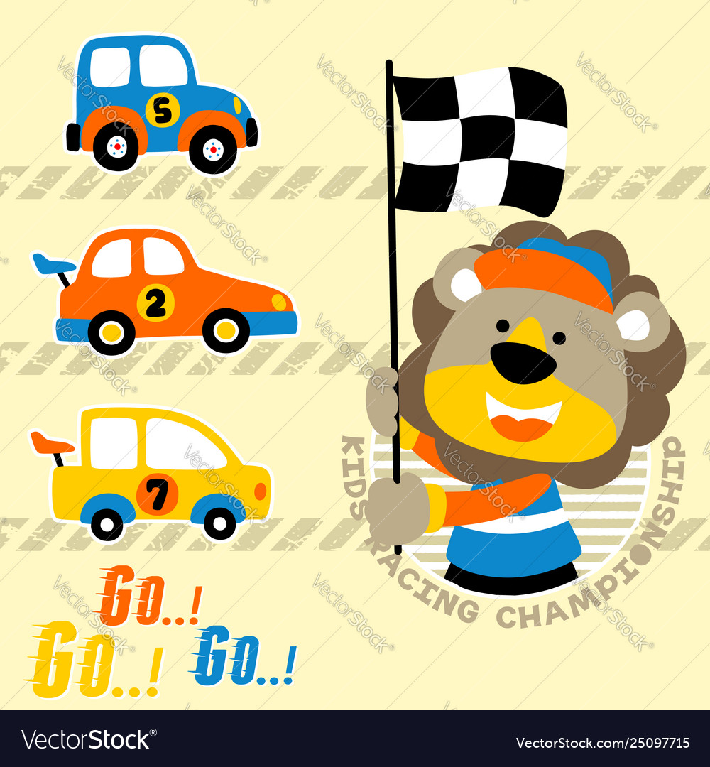 toy car racing cartoon