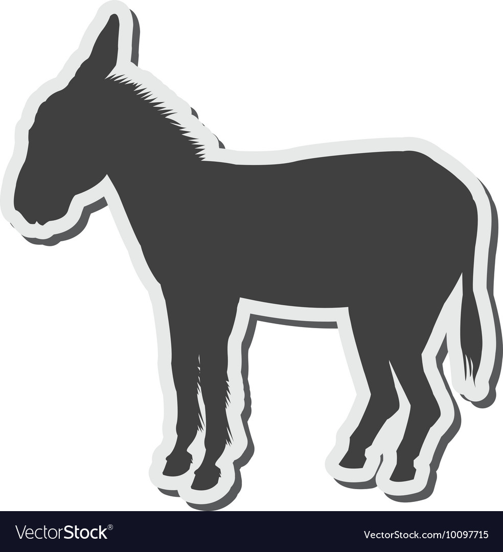 Donkey Silhouette Svg