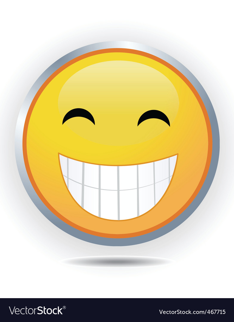 Grin Royalty Free Vector Image - VectorStock