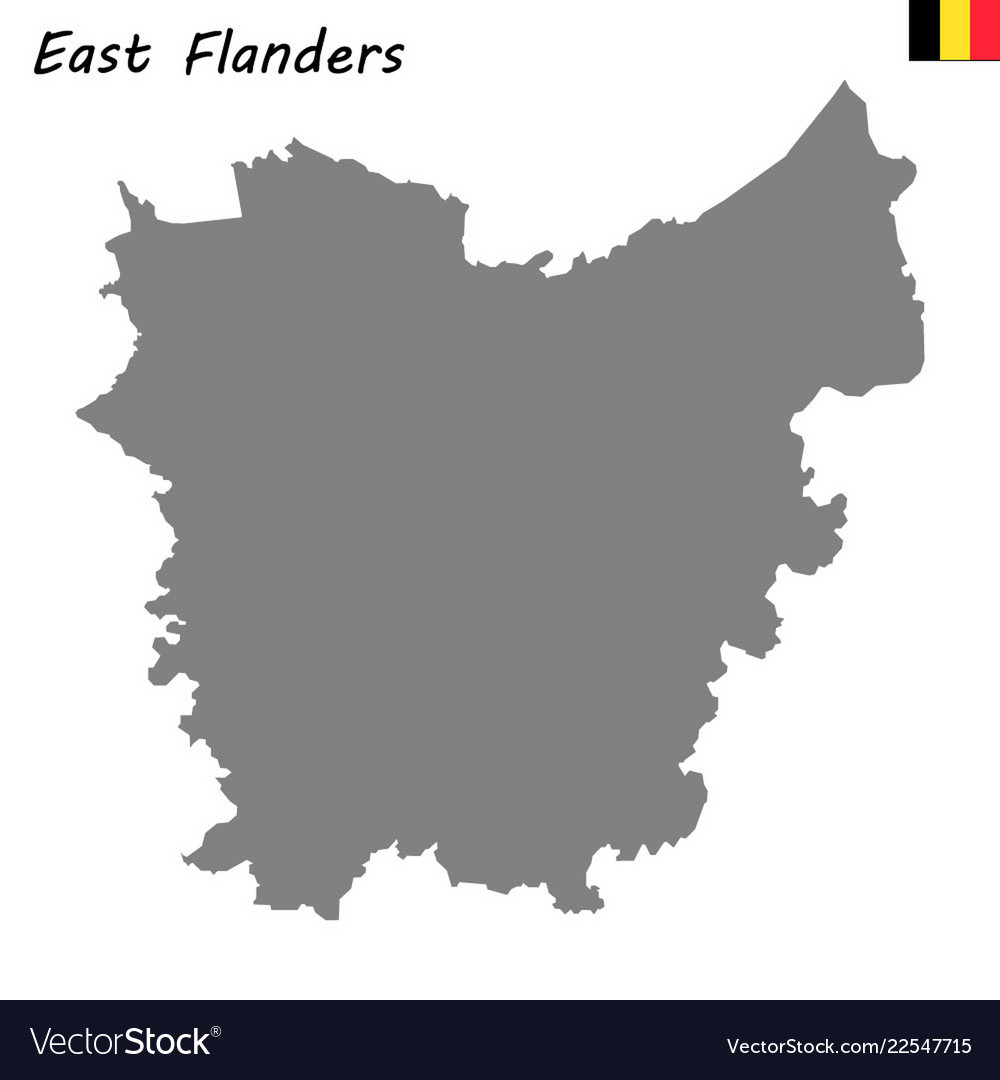 Map province of belgium vector image Map province of belgium