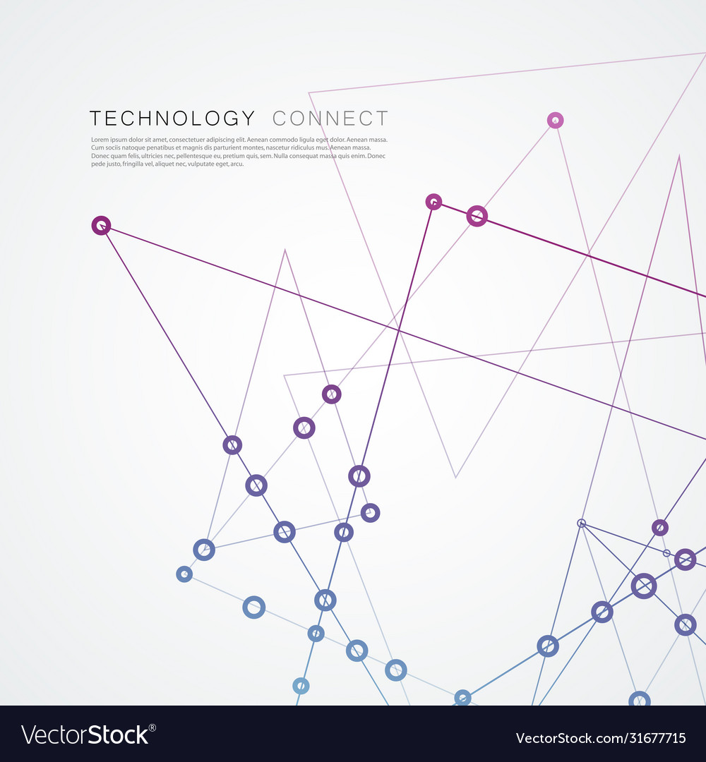 Network background with connecting points Vector Image Network background with connecting points