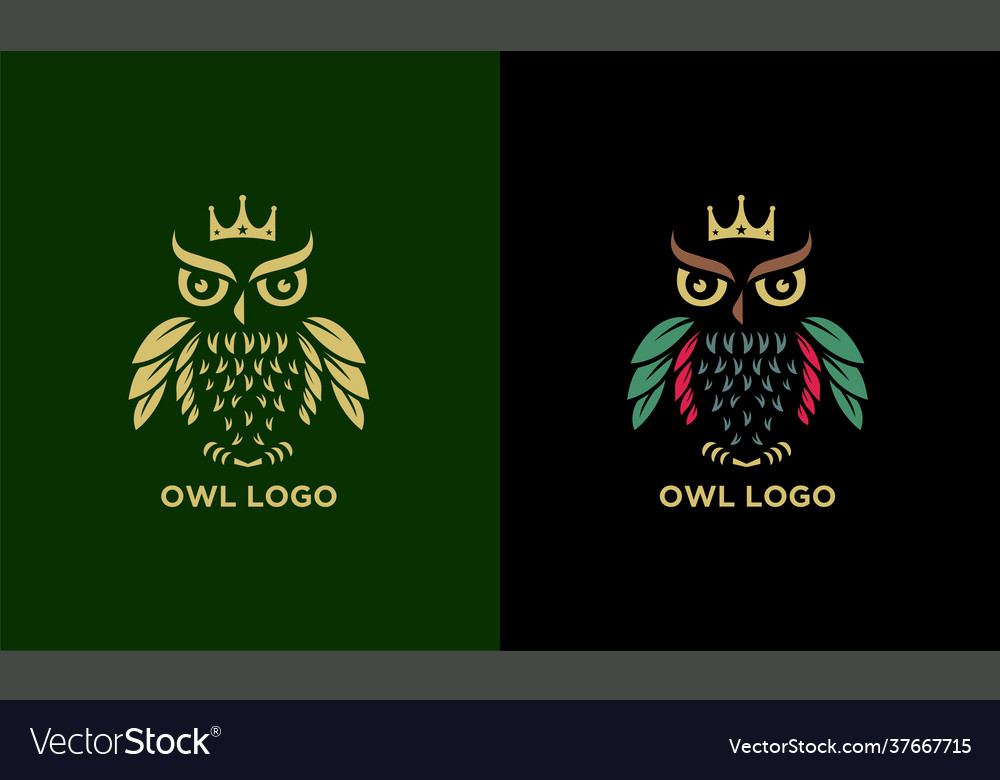 Owl Logo Design exklusives Konzept vector image Owl Logo Design exklusives Konzept