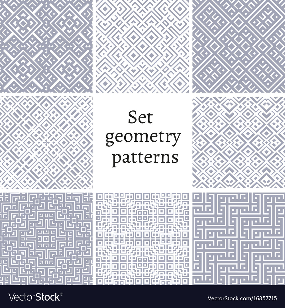 Set of ornamental patterns for backgrounds