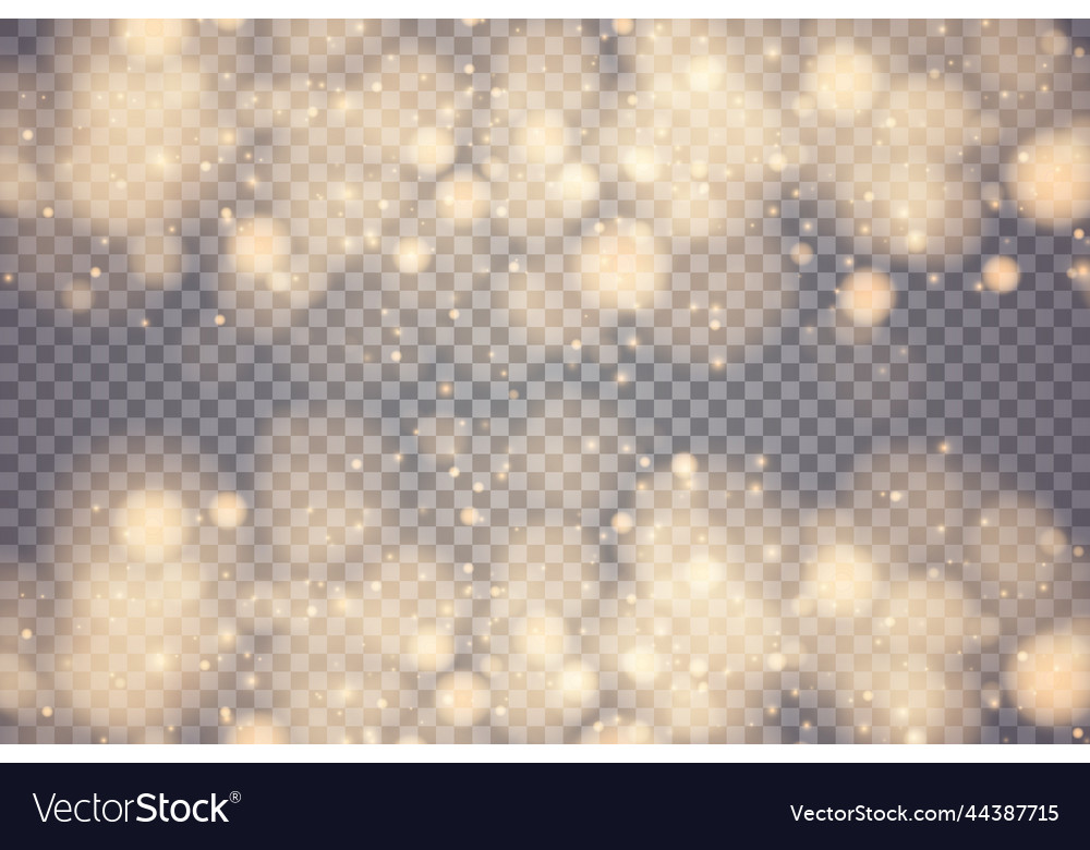 Shining bokeh isolated on transparent background vector image Shining bokeh isolated on transparent background