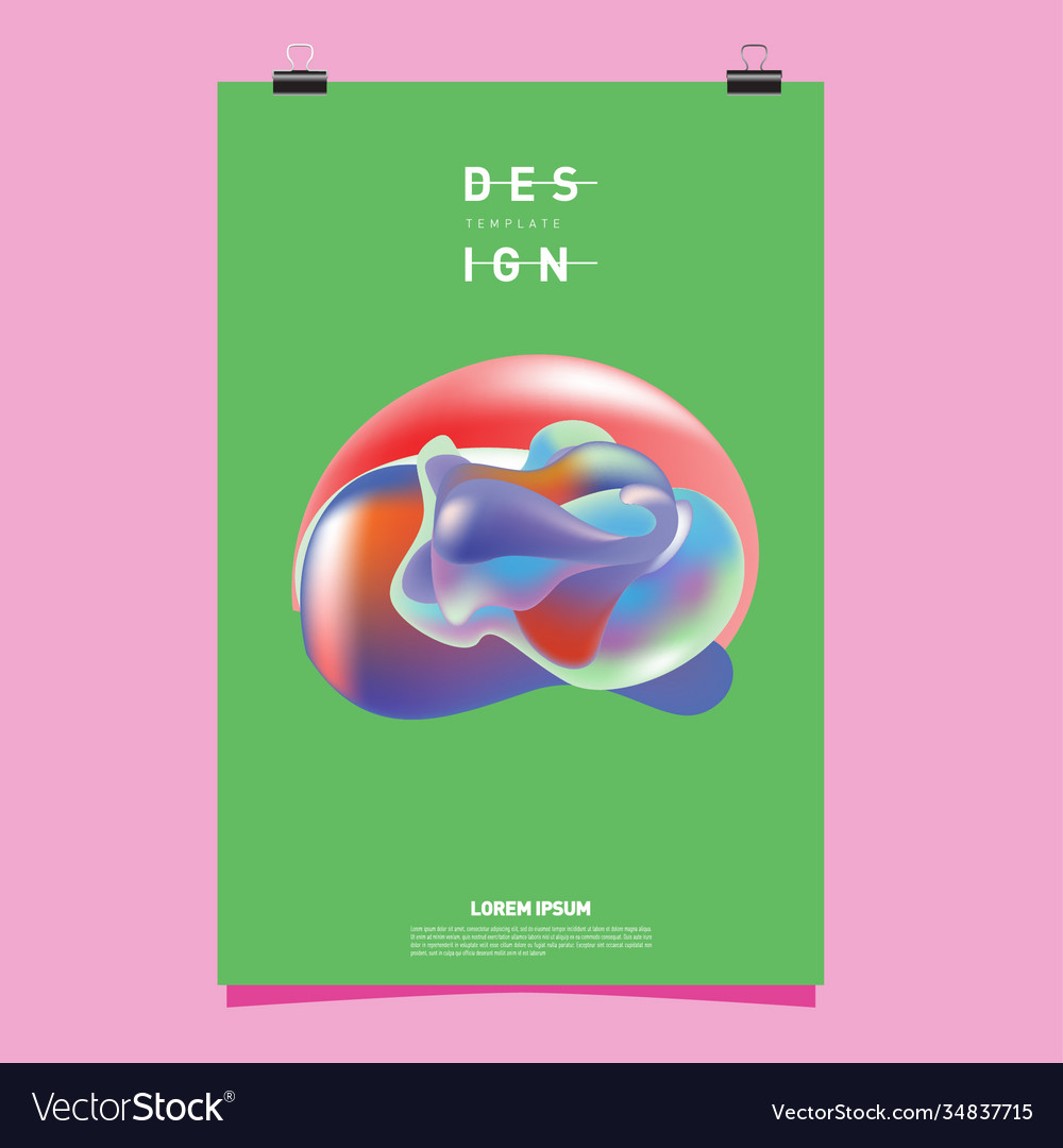 Simple abstract colorful fluid background