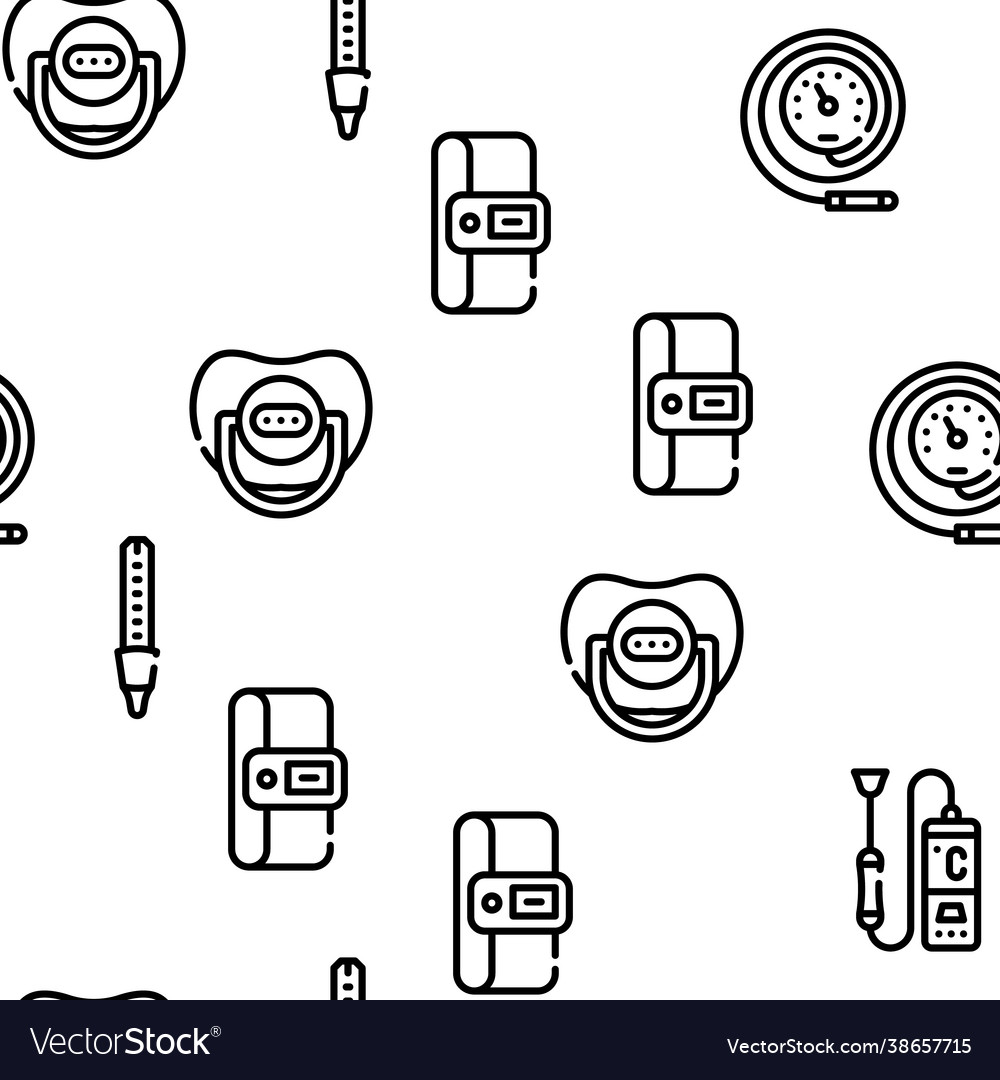 Thermometer device seamless pattern