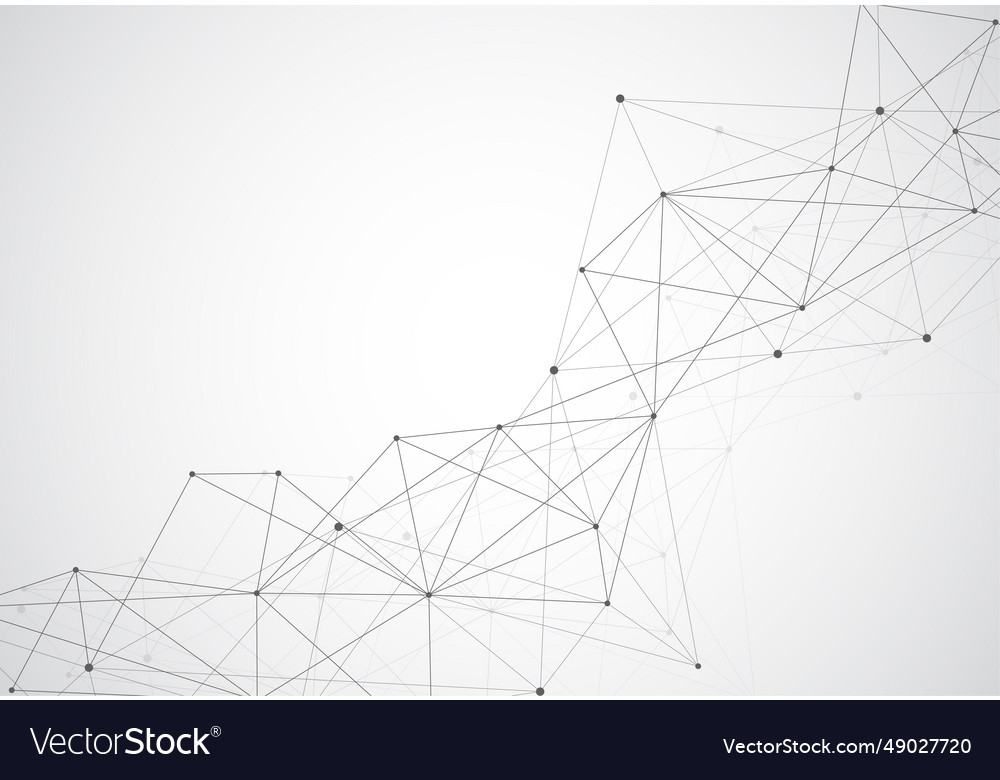 Abstrakter polygoler Raum Verbindungspunkte und Linien vector image Abstrakter polygoler Raum Verbindungspunkte und Linien