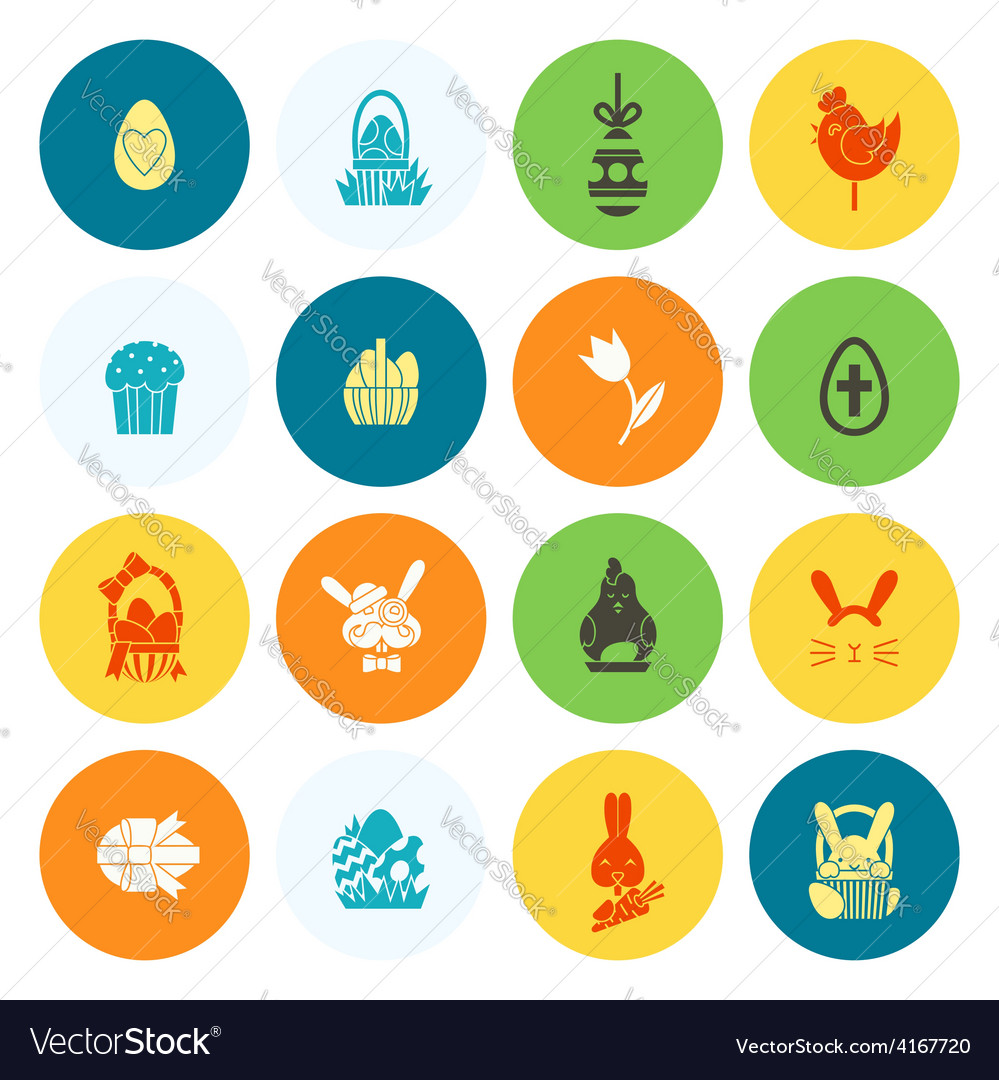 Celebration easter icons