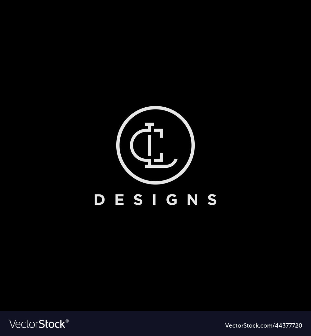 Elegant 'CL' or 'LC' Monogram Logo - Circle & Lett