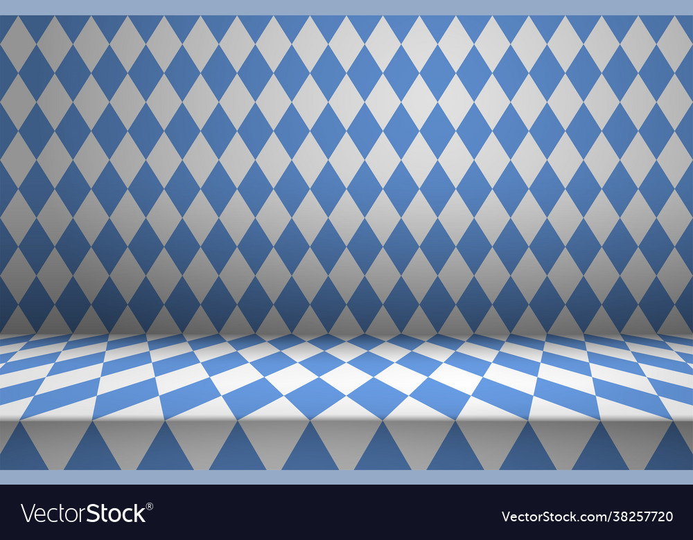 Empty bavarian background for product display vector image Empty bavarian background for product display