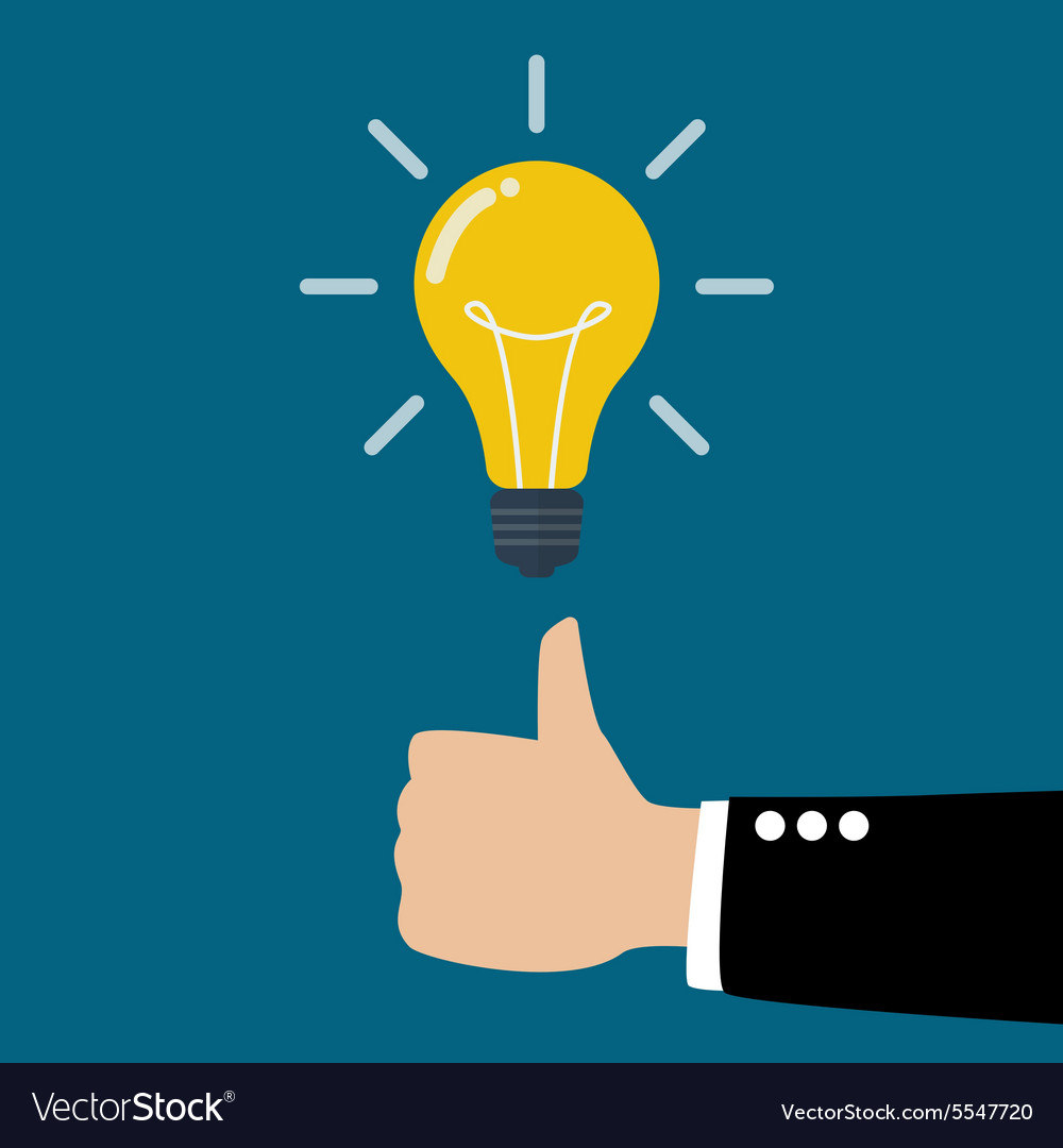 Good idea poster Royalty Free Vector Image - VectorStock