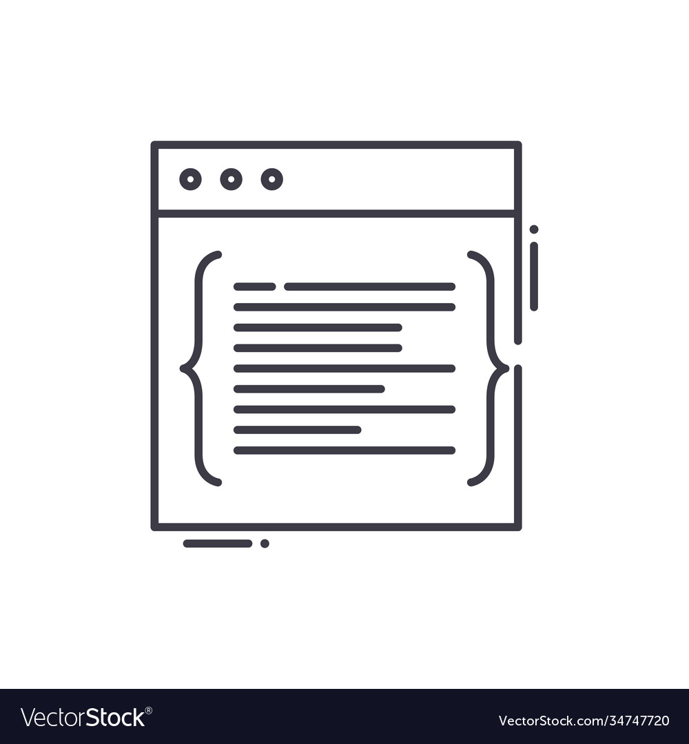 Manual programming icon linear isolated vector image Manual programming icon linear isolated