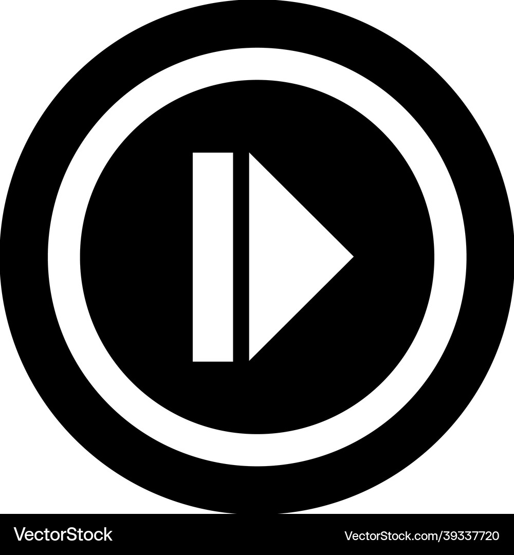 Play button Royalty Free Vector Image - VectorStock