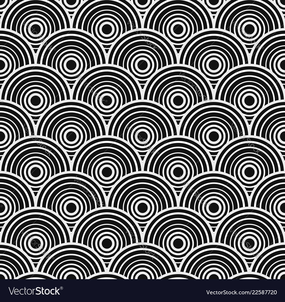 Seamless geometric pattern with overlapping vector image Seamless geometric pattern with overlapping