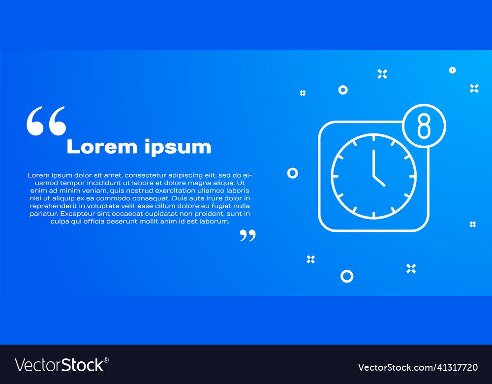 White line alarm clock app smartphone interface Vector Image White line alarm clock app smartphone interface