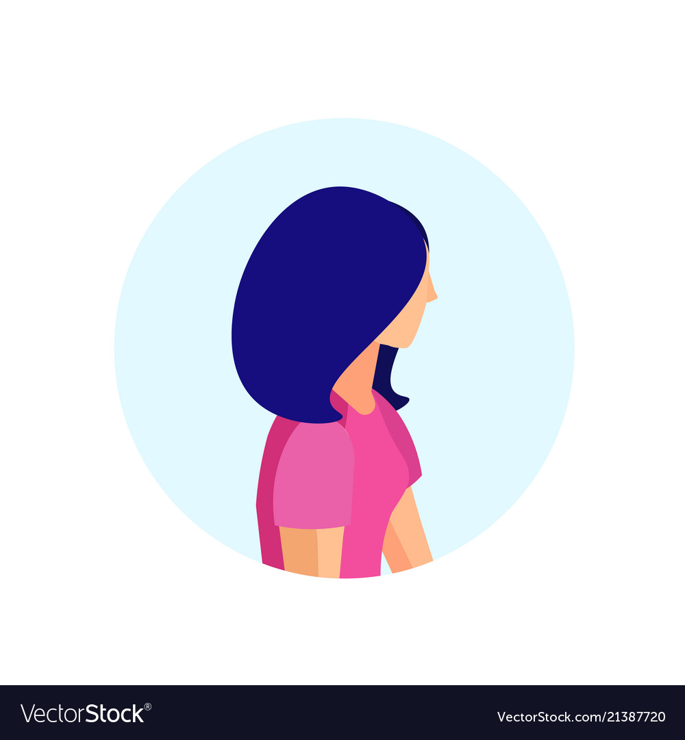 Premium Vector  Woman profile cartoon