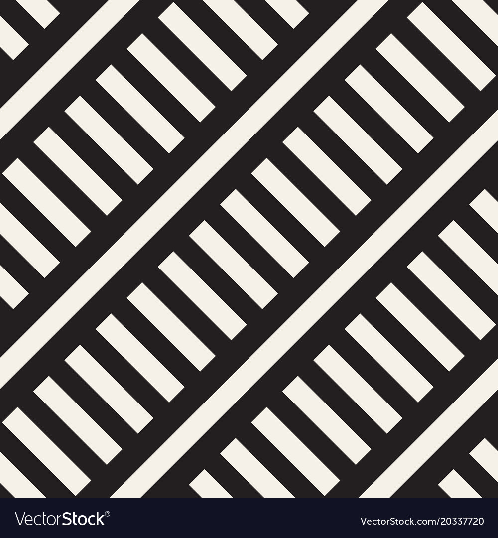 Zigzag Line Pattern - Monochrome