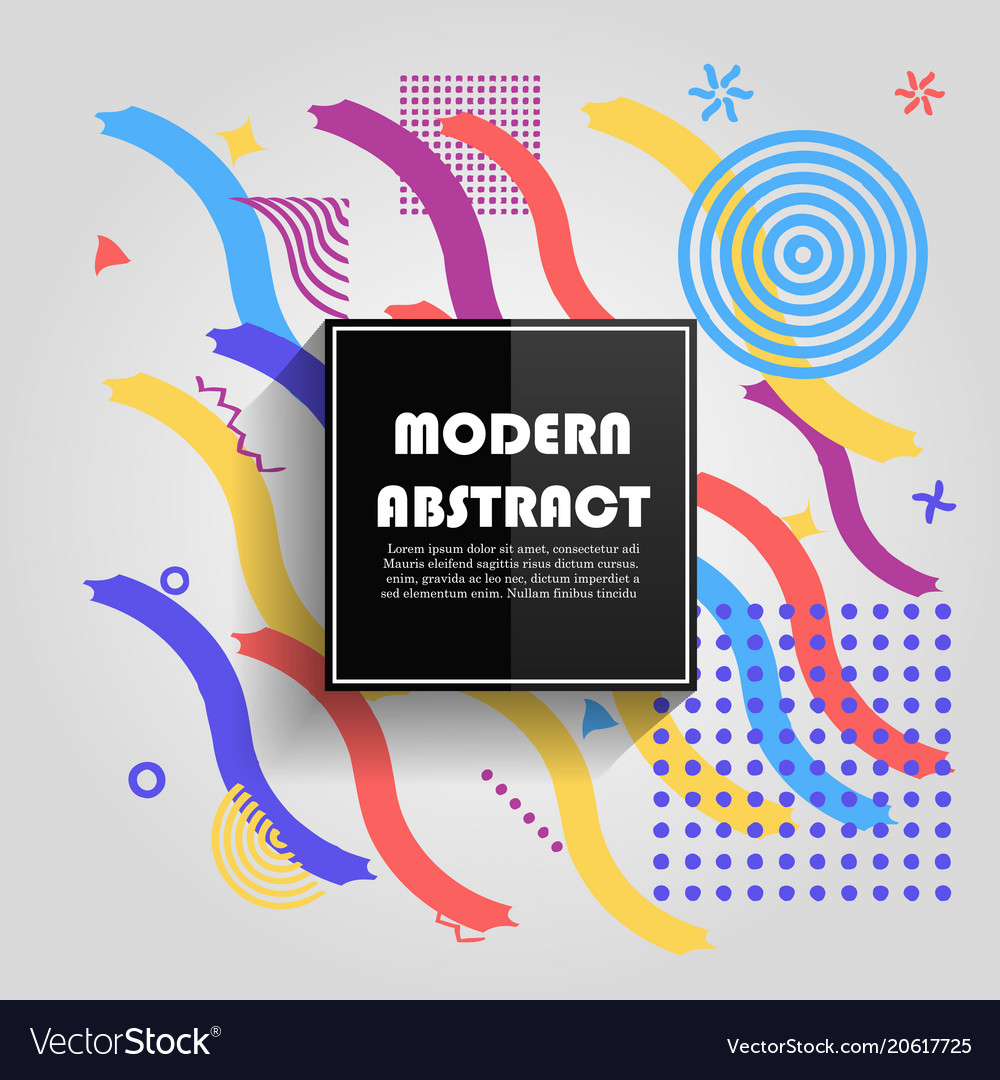 Abstract colorful geometric pattern design vector image Abstract colorful geometric pattern design