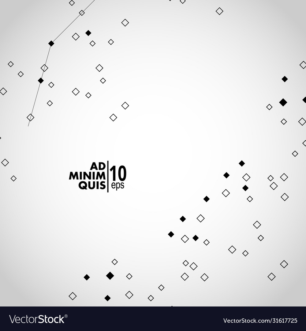 Abstract connect structure polygonal vector image Abstract connect structure polygonal