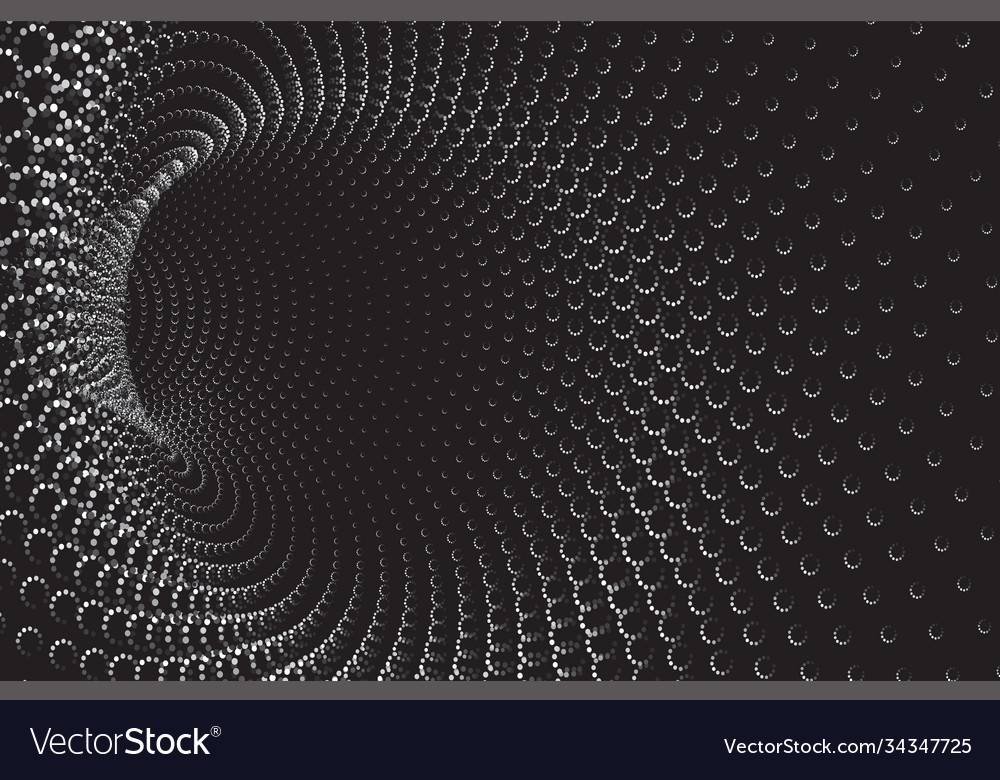 Abstract Wireframe Tunnel
